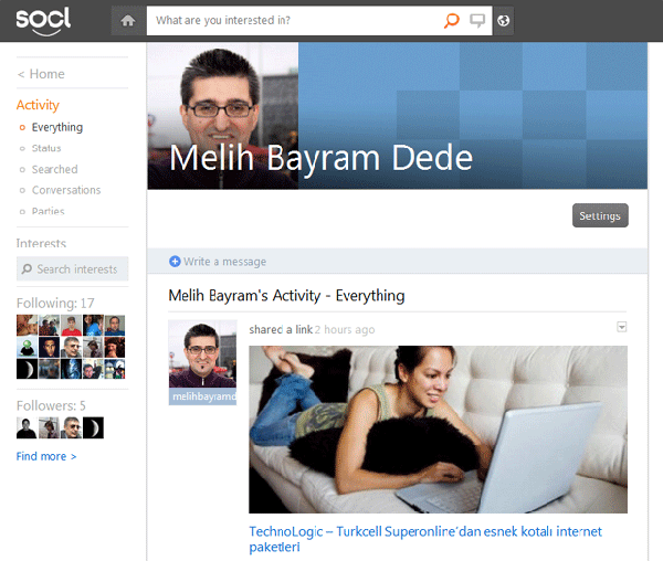 Microsoft, sosyal ağlarda deneysel takılıyor: so.cl