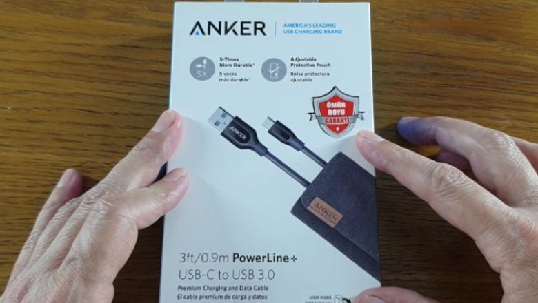 Ömür boyu garantili şarj kablosu | Anker Powerline+ kutu açılışı